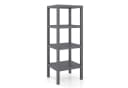 COSTWAY Badregal stehend schmal 4-stufig Kunststoff grau Bild 2