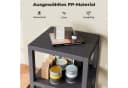 COSTWAY Badregal stehend schmal 4-stufig Kunststoff grau Bild 4