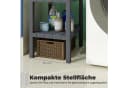 COSTWAY Badregal stehend schmal 4-stufig Kunststoff grau Bild 5