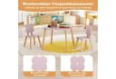 COSTWAY Kindersitzgruppe 3-tlg Blumenform Tisch & 2 Stühle Bild 1
