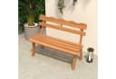COSTWAY Gartenbank Akazienholz 2-Sitzer wetterfest Bild 1