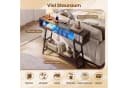 COSTWAY Konsolentisch mit LED & Ladestation Rostbraun/Schwarz Bild 4