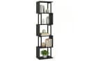 KOMFOTTEU Bücherregal 5-stufig Schwarz S-Design Bild 2