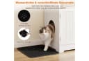 COSTWAY Katzenschrank Beistelltisch Weiß mit Tür Bild 4