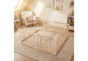 COSTWAY Laufgitter Baby Laufstall Krabbelgitter mit Tür faltbar Bild 1
