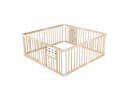 COSTWAY Laufgitter Baby Laufstall Krabbelgitter mit Tür faltbar Bild 2