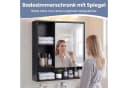 COSTWAY Spiegelschrank Badezimmer Schwarz/Weiß mit Spiegeltür Bild 5