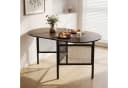 COSTWAY Esstisch Klappbar Braun Schwarz 3-in-1 System Bild 1