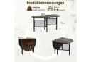 COSTWAY Esstisch Klappbar Braun Schwarz 3-in-1 System Bild 5