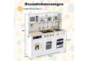 COSTWAY Spielküche Weiß MDF Mit Herd Spüle Eismaschine Mikrowelle Geschirrspüler Bild 5