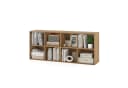 COSTWAY Bücherregal 8 Fächer Natur Holz Bild 2