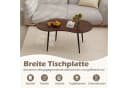 COSTWAY Couchtisch Wolkenform Braun Holzspanplatte Metall Bild 3