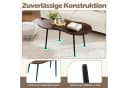 COSTWAY Couchtisch Wolkenform Braun Holzspanplatte Metall Bild 5
