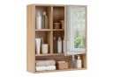 COSTWAY Hängeschrank Spiegelschrank Badschrank mit verstellbaren Ablagen Bild 2
