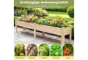 COSTWAY Hochbeet aus Tannenholz mit 2 Fächern Bild 3