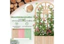 COSTWAY Hochbeet mit Rankgitter, Fichtenholz, Natur/Braun Bild 5