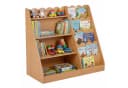 COSTWAY Kinderregal 5-stufig Beige MDF mit verstecktem Fach Bild 2