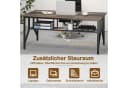KOMFOTTEU Konferenztisch Schwarz/Rustikal Braun mit Ablagefach Bild 5