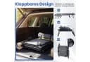 COSTWAY Gartenliege 3-in-1 Klappbett Grau/Schwarz verstellbar Bild 4