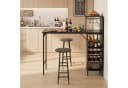 COSTWAY Bartisch 3-tlg. mit Hockern, Weinregal & Halterungen Bild 1