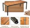 COSTWAY Garten-Essgruppe 9-tlg. Grau Rattan mit Kissen Bild 3