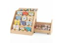 COSTWAY Kinderregal 4-stufig mit Schublade Natur/Weiß Bild 2