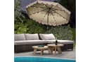 COSTWAY Sonnenschirm 3x3m mit LED & Kurbel braun Bild 1