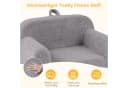 COSTWAY Kindersofa Rosa Teddyplüsch mit Griff Bild 1
