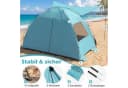 COSTWAY Strandmuschel Strandzelt mit Vordach und Netzfenstern Blau Bild 3