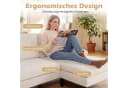 COSTWAY Ecksofa U-Form mit Schlaffunktion Cordstoff/Chenille Bild 5