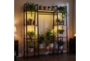 COSTWAY Blumenständer 10-stufig Holz Metall mit LED Wachstumslampe Bild 1