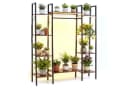 COSTWAY Blumenständer 10-stufig Holz Metall mit LED Wachstumslampe Bild 2