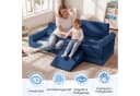 COSTWAY Modulares Kindersofa Blau mit abnehmbarem Bezug Bild 5