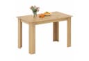 KOMFOTTEU Esstisch 120x70x75 cm Holzwerkstoff Beige/Weiß/Grau Bild 2