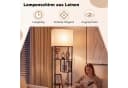 COSTWAY Stehlampe mit 5 Regalen Schwarz/Beige Modern Bild 4
