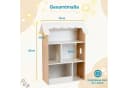COSTWAY Kinderregal Hausform 5 Fächer Weiß/Natur Bild 5