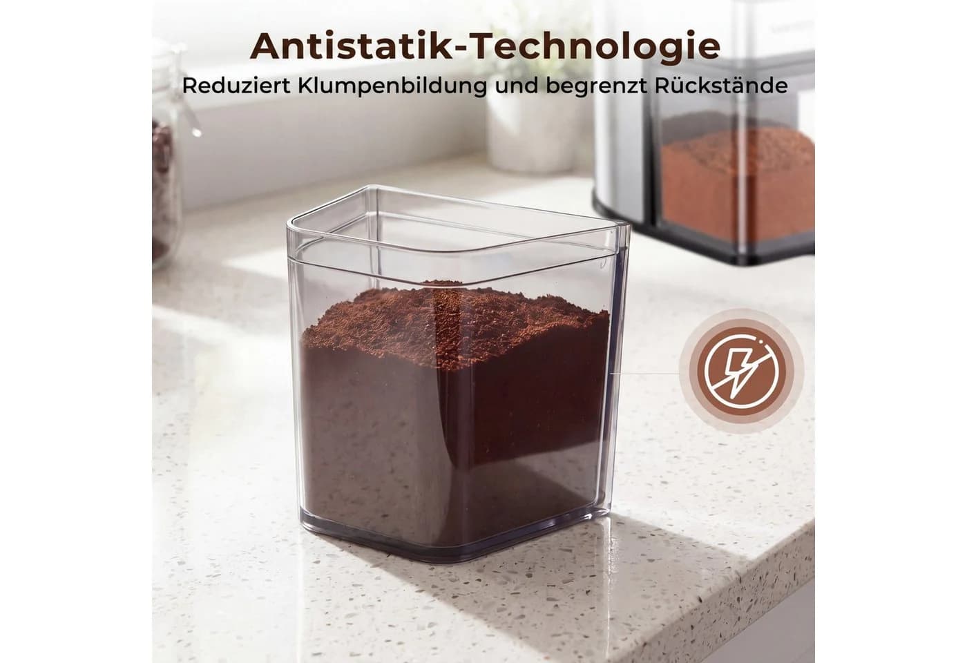 COSTWAY Kaffeemühle 250g Bohnenbehälter 60 Mahlgrade Kegelmahlwerk - Bild 5
