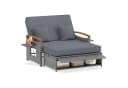 COSTWAY Loungebett 2-Personen Outdoor PE-Rattan mit verstellbarer Rückenlehne Bild 2