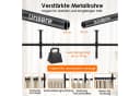 COSTWAY Raumteiler Gardinenstange flexibel verstellbar Schwarz Bild 5