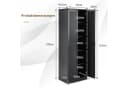 COSTWAY Küchenschrank Hochschrank 178cm mit verstellbarem Regal Bild 5