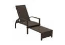 KOMFOTTEU Gartenliege Sonnenliege PE-Rattan Braun mit verstellbarer Rückenlehne Bild 2