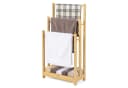 COSTWAY Handtuchhalter stehend Bambus mit 3 Stangen Bild 2