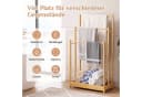 COSTWAY Handtuchhalter stehend Bambus mit 3 Stangen Bild 3