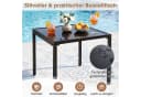 COSTWAY Gartenlounge-Set 3-tlg. Braun Metall mit Kissen Bild 3