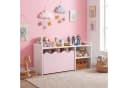 COSTWAY Kindertisch Rosa 2-in-1 Aktivitätstisch mit Stauraum Bild 1