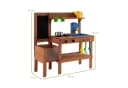 COSTWAY Outdoor-Spielküche Holz mit Pflanzkasten und Spülbecken Bild 3