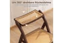COSTWAY Klappstuhl 2er Set Esszimmerstühle Bambus Natur Bild 3