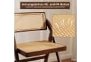 COSTWAY Klappstuhl 2er Set Esszimmerstühle Bambus Natur Bild 4