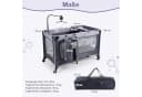 COSTWAY Beistellbett 3 in 1 Reisebett Grau Klappbar mit Matratze Bild 3