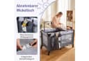 COSTWAY Beistellbett 3 in 1 Reisebett Grau Klappbar mit Matratze Bild 4